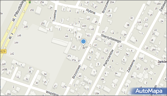 Marki, Brzozowa, 39, mapa Marki