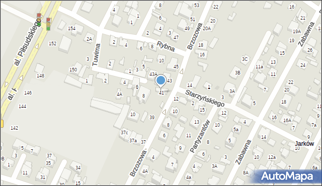 Marki, Brzozowa, 41, mapa Marki