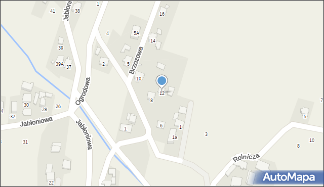 Marklowice, Brzozowa, 12, mapa Marklowice