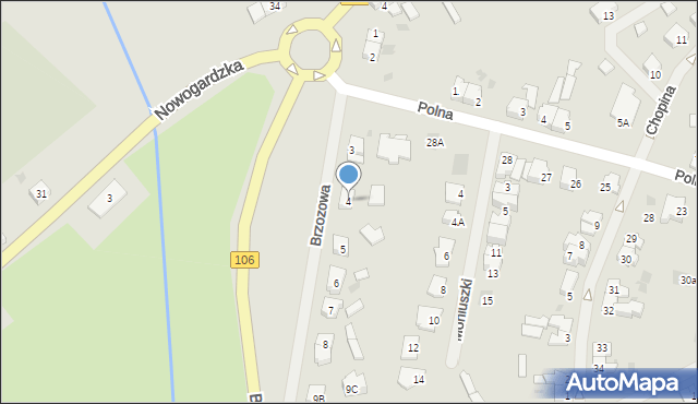 Maszewo, Brzozowa, 4, mapa Maszewo