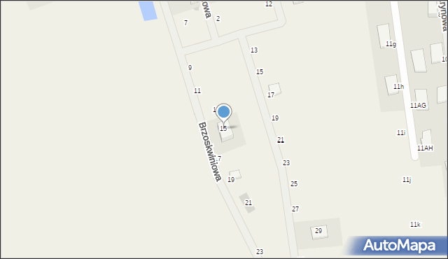 Maszkowice, Brzoskwiniowa, 15, mapa Maszkowice