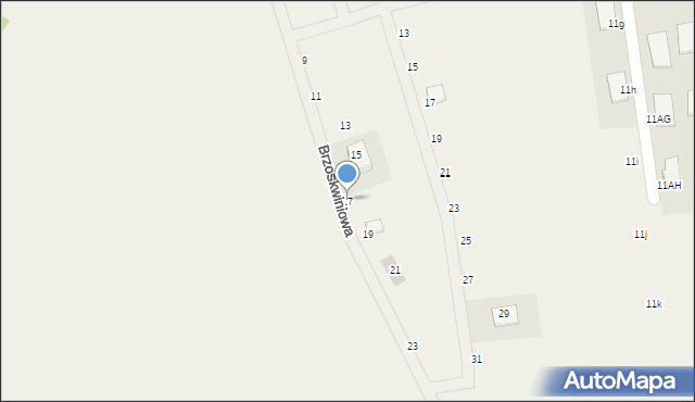 Maszkowice, Brzoskwiniowa, 17, mapa Maszkowice
