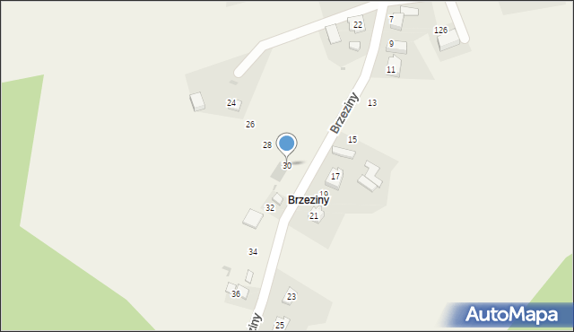 Maszyce, Brzeziny, 30, mapa Maszyce