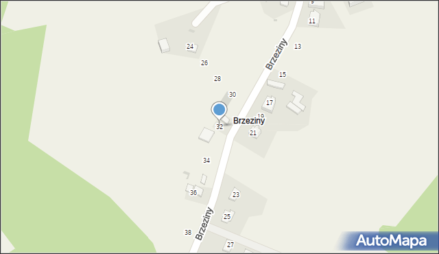 Maszyce, Brzeziny, 32, mapa Maszyce