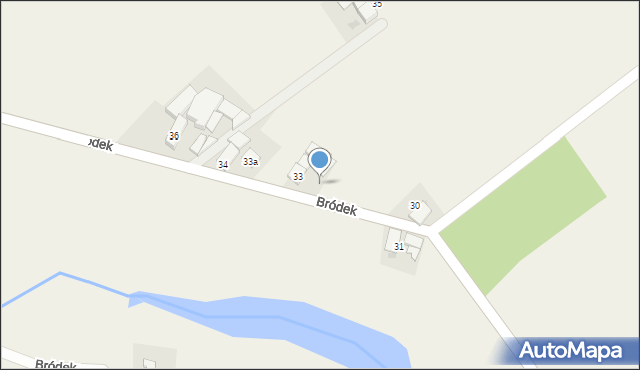 Mechnica, Bródek, 32, mapa Mechnica