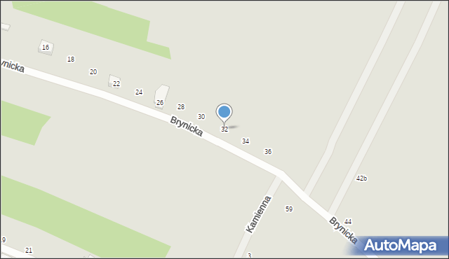 Miasteczko Śląskie, Brynicka, 32, mapa Miasteczko Śląskie
