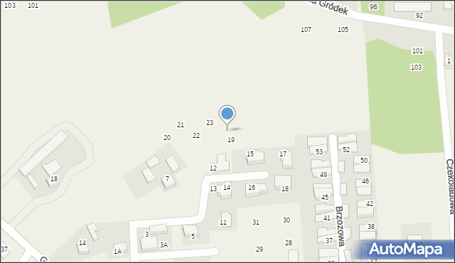 Michałowice, Brzozowa, 24, mapa Michałowice