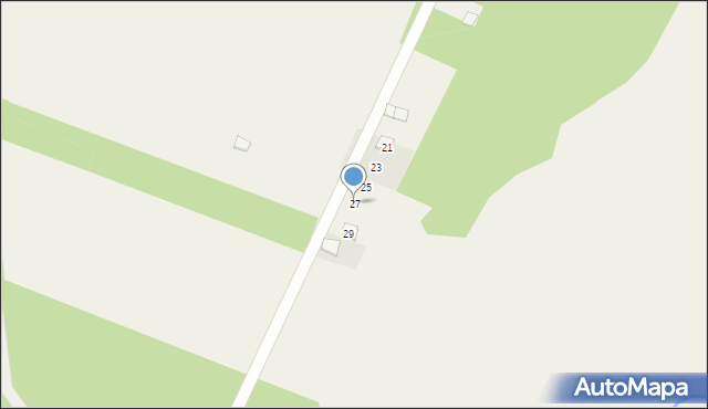 Miedzna Murowana, Brzozowa, 27, mapa Miedzna Murowana