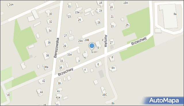 Międzyrzec Podlaski, Brzechwy Jana, 7, mapa Międzyrzec Podlaski