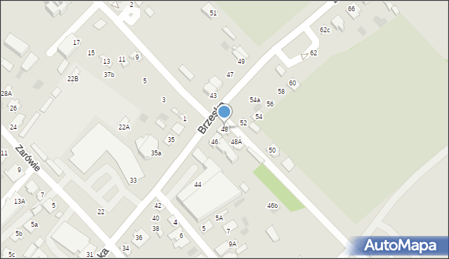 Międzyrzec Podlaski, Brzeska, 48, mapa Międzyrzec Podlaski