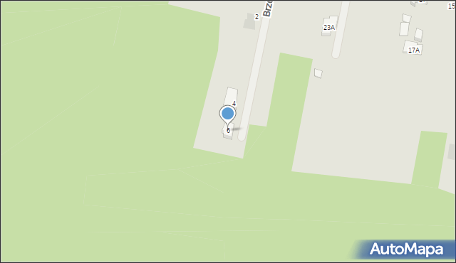 Miękinia, Brzozowa, 6, mapa Miękinia
