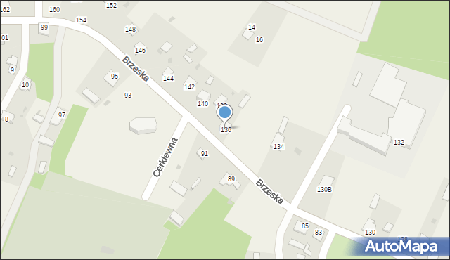 Mielnik, Brzeska, 136, mapa Mielnik