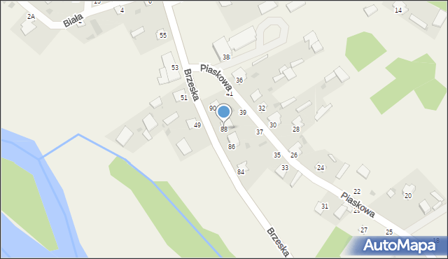 Mielnik, Brzeska, 88, mapa Mielnik