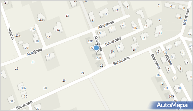 Mierzyn, Brzozowa, 22C, mapa Mierzyn