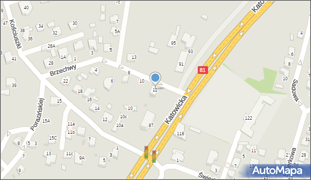 Mikołów, Brzechwy Jana, 12, mapa Mikołów