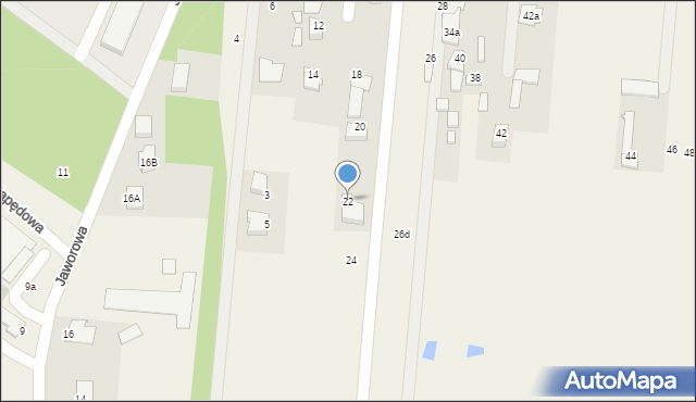 Milejowice, Brzozowa, 22, mapa Milejowice