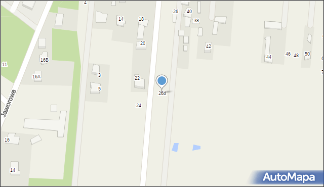 Milejowice, Brzozowa, 26d, mapa Milejowice