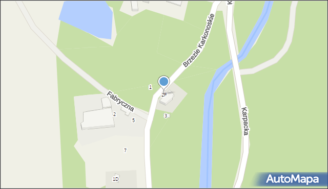 Miłków, Brzezie Karkonoskie, 2F, mapa Miłków