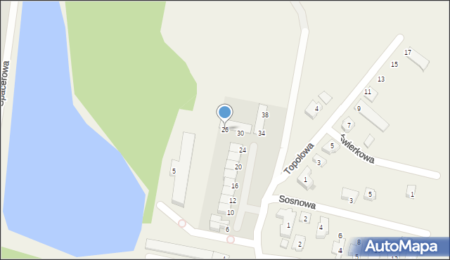 Mirków, Brzozowa, 26, mapa Mirków