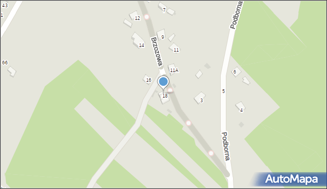 Mława, Brzozowa, 18/1, mapa Mława