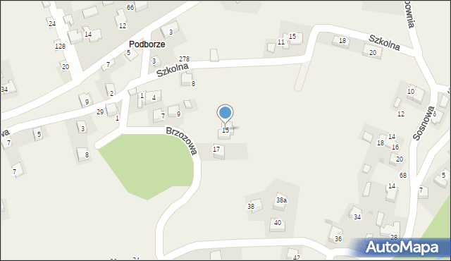 Młynka, Brzozowa, 15, mapa Młynka
