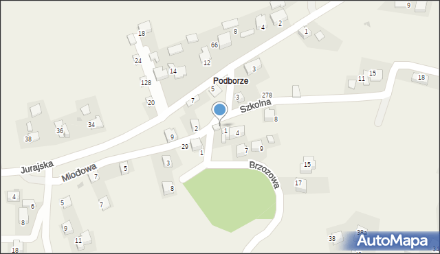 Młynka, Brzozowa, 3, mapa Młynka