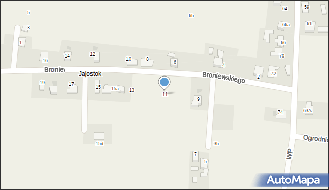 Mnich, Broniewskiego, 11, mapa Mnich