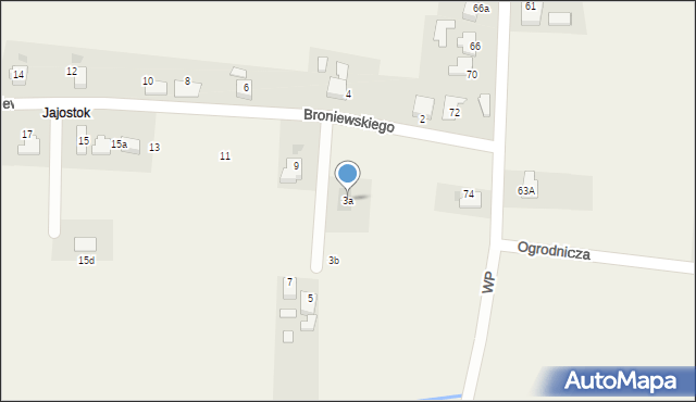 Mnich, Broniewskiego, 3a, mapa Mnich