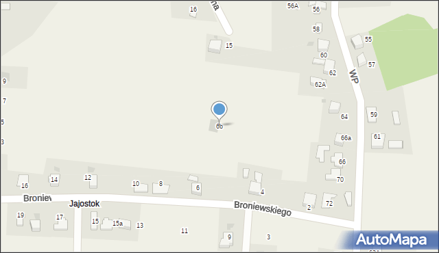 Mnich, Broniewskiego, 6b, mapa Mnich