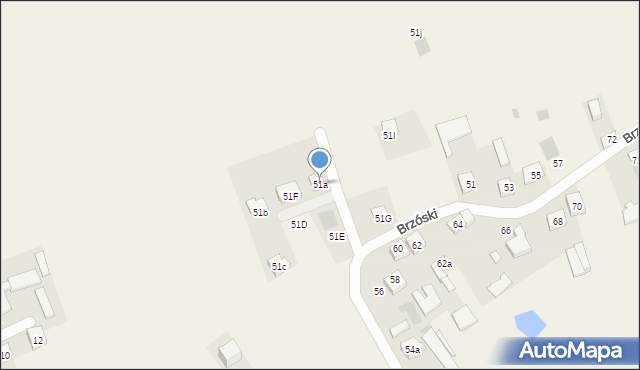 Mokobody, Brzóski Stanisława, ks., 51a, mapa Mokobody