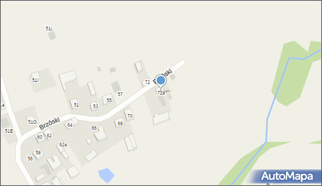 Mokobody, Brzóski Stanisława, ks., 72a, mapa Mokobody