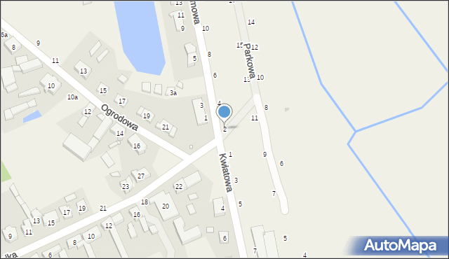 Mrowino, Bramowa, 2, mapa Mrowino