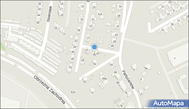 Mysłowice, Bratków, 41, mapa Mysłowice