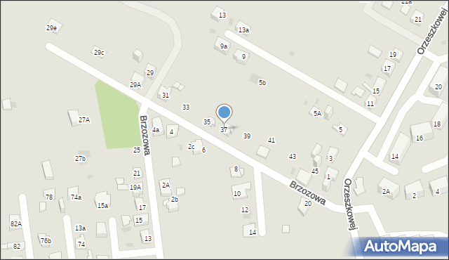 Mysłowice, Brzozowa, 37, mapa Mysłowice