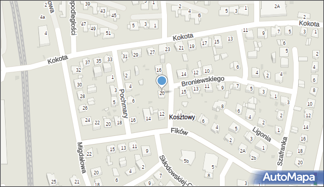 Mysłowice, Broniewskiego Władysława, 20, mapa Mysłowice