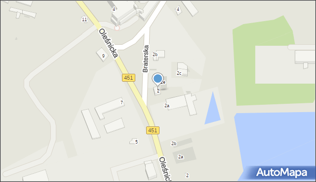 Namysłów, Braterska, 2, mapa Namysłów