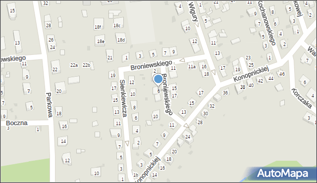 Namysłów, Broniewskiego Władysława, 6, mapa Namysłów