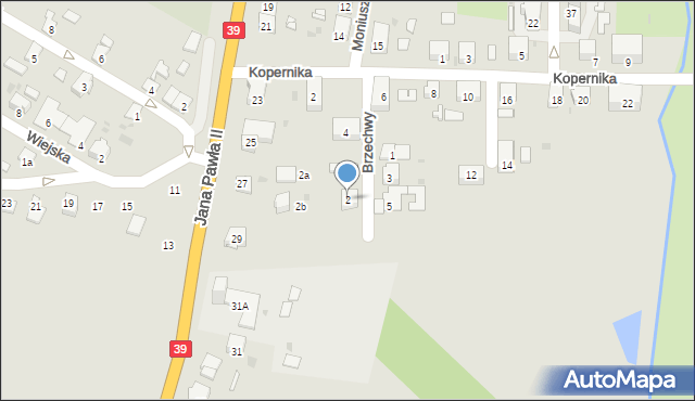 Namysłów, Brzechwy Jana, 2, mapa Namysłów