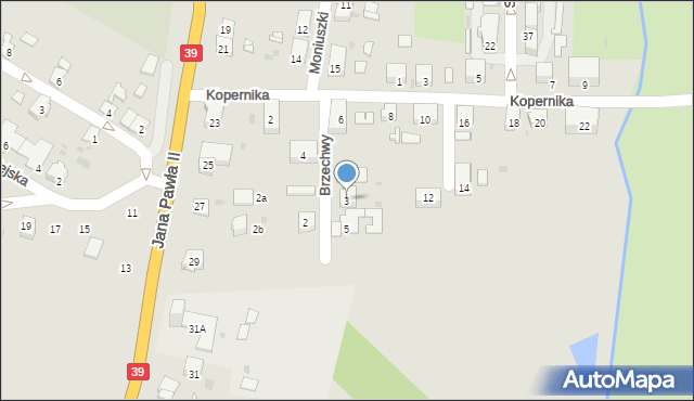 Namysłów, Brzechwy Jana, 3, mapa Namysłów