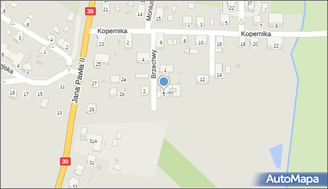 Namysłów, Brzechwy Jana, 5, mapa Namysłów