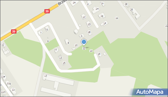 Namysłów, Brzeska, 12, mapa Namysłów