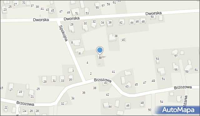 Narama, Brzozowa, 39, mapa Narama