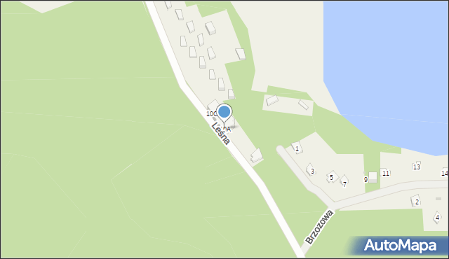 Narty, Brzozowa, 10A, mapa Narty