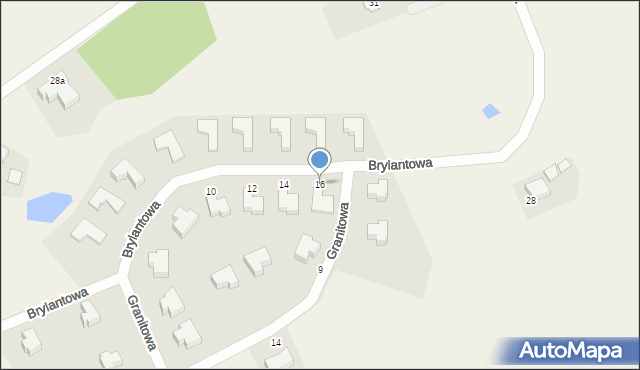 Naterki, Brylantowa, 16, mapa Naterki