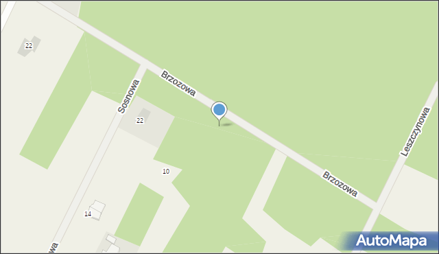 Niecki, Brzozowa, 12, mapa Niecki