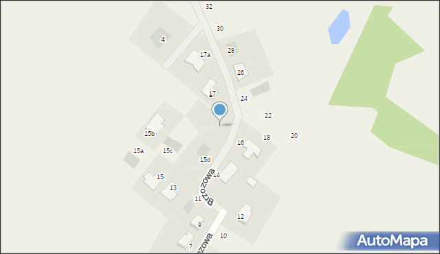 Niekłonice, Brzozowa, 15e, mapa Niekłonice