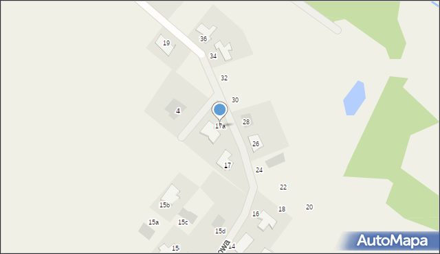 Niekłonice, Brzozowa, 17a, mapa Niekłonice