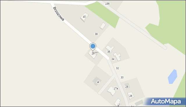 Niekłonice, Brzozowa, 19, mapa Niekłonice