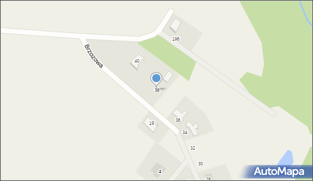 Niekłonice, Brzozowa, 38, mapa Niekłonice
