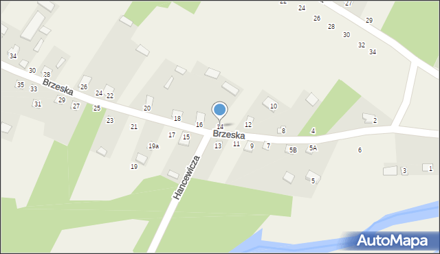 Niemirów, Brzeska, 14, mapa Niemirów